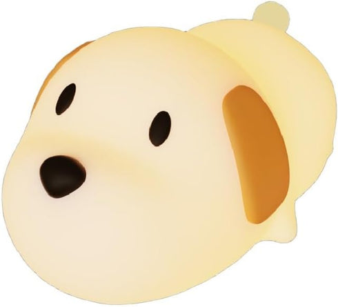 Myratts 7 Dimmable Led Cute Dog Night Light, Colors Puppy Bedside Lamp, Touch Control Night Lamp with Sound Effects