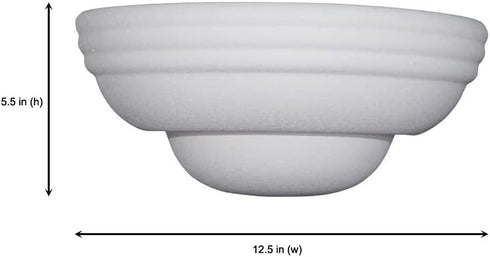 5.5 Inch 6030-WH Designers Fountain Value Wall Sconce Light, Lighting Fixture for Bedroom, Bathroom and Entryway