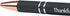 Thankful Ballpoint Pens with Black Ink, Retractable Fine Point, Touch-Screen Stylus Tip, Gifts for Women Men (Dark Grey)