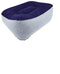 Inflatable Travel Footrest Pad Foot Rest Pillow Soft Flocking Pillow Flights Relax