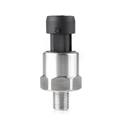 100 Psi Pressure Transducer Sensor for Oil, Fuel, Air, Water, 1/8" NPT Thread
