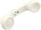 Wireless Retro Telephone Handset, Comfortable Call Receiver for Mobile Phone, White