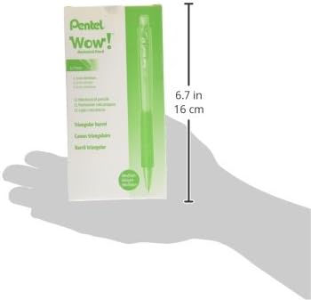 Pentel 0.7mm Wow Mechanical Pencil, Green Barrel, Box of 12 (AL407D)