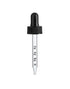Comfort Axis Graduated Glass Droppers Black for 1 oz Round Bottles, 3 Pack