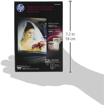4x6 100 (CR666A) HP Premium Plus Photo Paper, Satin, in, sheets