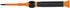 Klein Tools 32581INS Precision Screwdriver - 2-in-1 Insulated Screwdriver with No. 0 Phillips and 1/8-Inch Slotted Bits