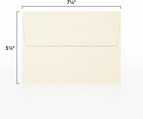 LUXPaper A7 Invitation Envelopes | Natural | 5 1/4" x 7 1/4" | 70lb. Text | 50 Qty