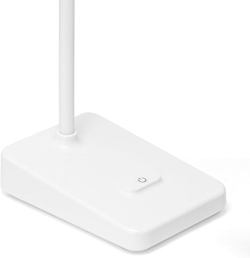 LED Desk Lamp, USB Powered Desk Light, White, Daylight White, with Smartphone Stand Included