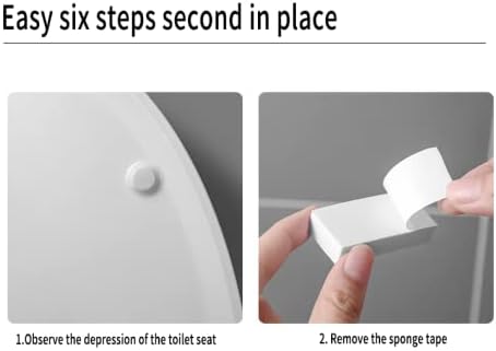 2 PCS Toilet Lid Lifter, Toilet Seat Lifter Toilet Seat Handle Lifter Toilet Cover Lifter,Avoid Touching Toilet Cover Handle Bathroom Accessories for Home, Office, Hotel, White by soikoi