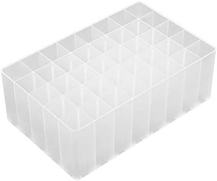 Chris.W 2 Pack 40-Slot Art Markers Pen Holder, Clear Desk Stand Organizer Storage Tray
