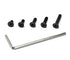 iexcell 250 Pcs M3 x 6/8/10/12/16 Alloy Steel Hex Socket Flat Head Cap Screws Assortment Kit, Black Oxide Finish