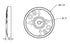 Plastic Cap Washers, 500 Qty, Use with Nails or Screws, 1-1/8" Made in The USA