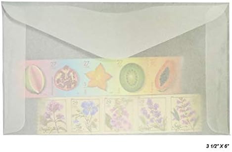 Guardhouse Glassine #5 Envelopes 3 ½ x 6” Pack of 300