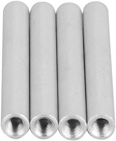 4PCs Aluminum Standoffs Round Tube Extension Support, M4 x 0.7mm Female Threads, Robotics Accessories