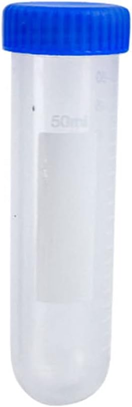 YS0911 50mL 3Pcs/Pack 50ml Professional Centrifuge Tubes Kit with Writable White Tabs Leak-Proof Screw Caps Clear Lab