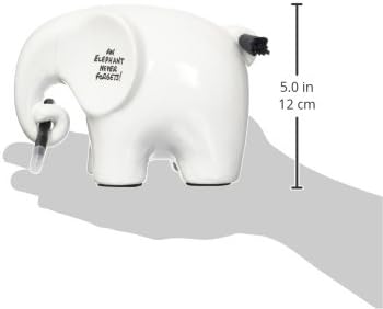 Luckies of London White Board Elephant, Eric The Memo Pad & Dry Erase Board, Office Desk Accessories for Novelty Decor