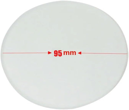 1pc 3-3/4" PP-95 Diameter 95mm Microscope Specimen Stage Translucent Frosted Glass Working Stage Round Specimen Plate for Stereo Microscope