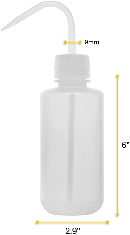 EISCO Wash Bottle, 500ml, Low Density Polyethylene, Translucent and Unbreakable with Leak-Proof Delivery Tube