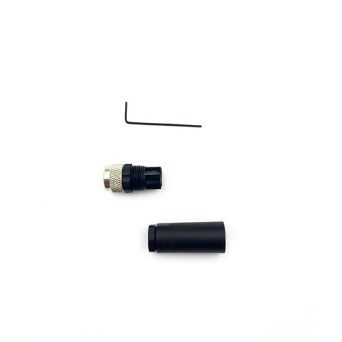 2Pcs M8 3 Pin Female Circular Connector, Field Assembly Wireable Sensor Adapter, IP67 Waterproof