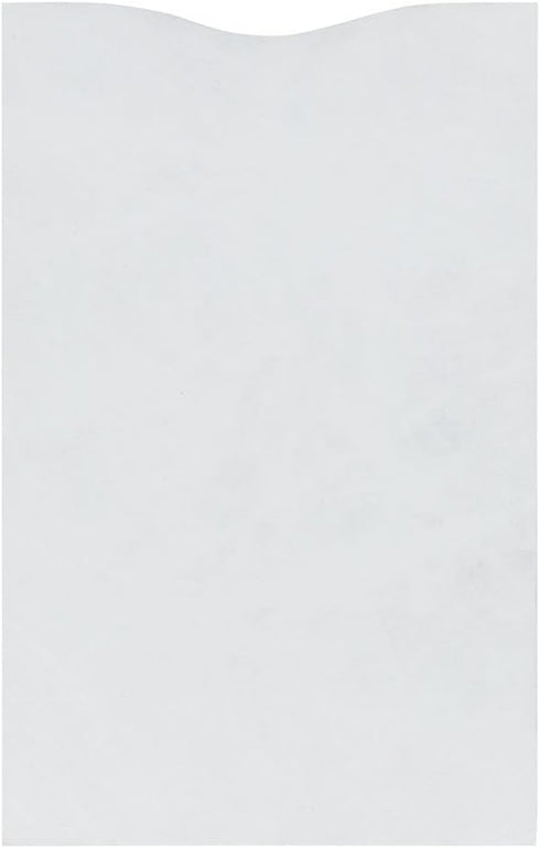 LUXPaper Tyvek Credit Card Sleeves, 2 1/4" x 3 1/2", White, 50 Qty