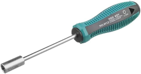 Utoolmart Socket Wrench Screwdriver, 5.5mm Non-Magnetic Tip Hex Nut Driver with 75mm Cr-V Steel Round Shaft