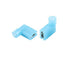 Terminals Connector, Flag Type Terminal Nylon Insulated Female Push 90 Degree Connector, 50PCS