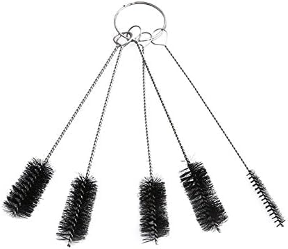 5 PCS Black Nylon Cleaning Bottle Brush, Tube Brushes for Household Cleaning