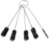 5 PCS Black Nylon Cleaning Bottle Brush, Tube Brushes for Household Cleaning