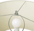 2-Pack 5/8" Set, 1/4-27 Lamp Finials (Silver Cylinder, Tall), Secure Lampshade to Table/Floor Lamps, Decorative
