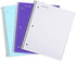 Mintra Office Durable Spiral Notebooks, 1 Subject, 3 Pack, College Ruled, 100 Sheets, Teal, Purple, White, Moisture