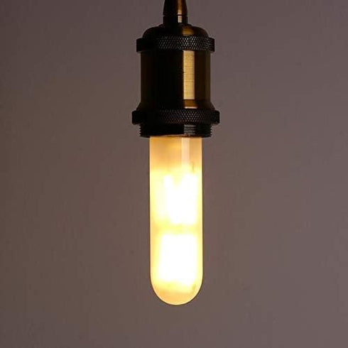 Dimmable T10 Frosted LED Tubular Bulb, 8W Warm White 2700K, E26 Base, 70 Watt Equivalent, 4 Pack for Desk Lamp