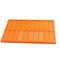 Plastic Microscope Slide Tray; 20 Capacity, One Pack (Orange)