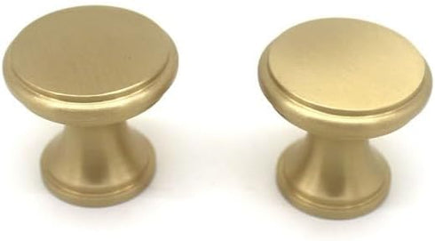 SANCHAKOU 2 Pack Gold Cabinet Knobs Bedside Table Cabinet Wardrobe Shoe Cabinet Drawer Handle Single Hole