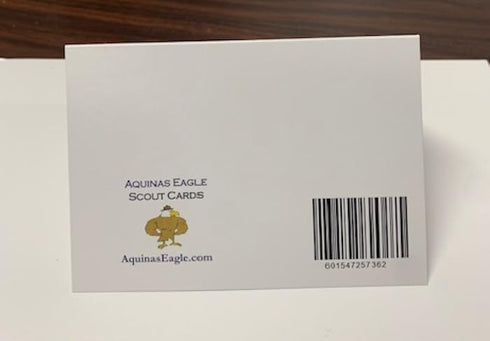 Aquinas Eagle Pack 24 Scout Badge Thank You Card for Scout Ceremony or Court of Honor
