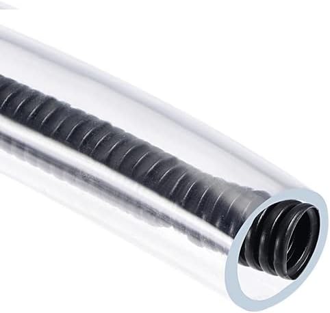 DMiotech 18mm ID 21mm OD Clear PVC Tube, Flexible Transparent Hose for Garden Water Tube, Air Tube, Oil Tube