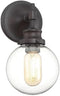 Meridian PL0169ORB 1 5 inch Light Visions Transitional Light Oil Rubbed Bronze Sconce Wall Light