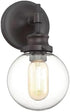 Meridian PL0169ORB 1 5 inch Light Visions Transitional Light Oil Rubbed Bronze Sconce Wall Light