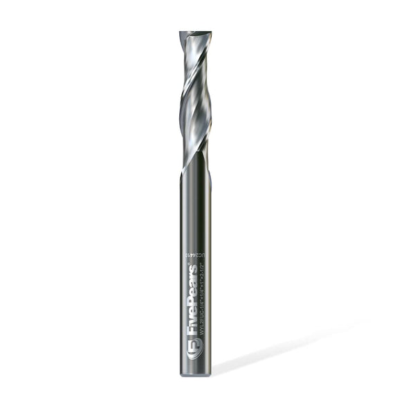 FivePears Up Cut Spiral Router Bit for CNC, 1/4 inch Cutting Diameter, 1 inch Cutting Length, Carbide End Mill Router