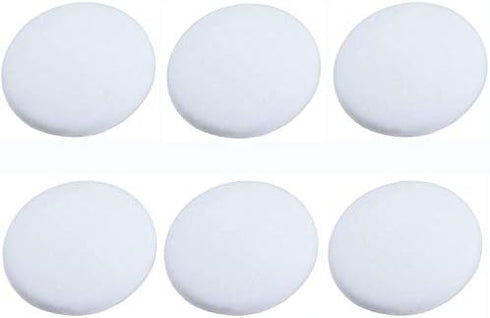Door Knob Wall Shield, 6PCS White Round Soft Rubber Wall Protector Self Adhesive Bumper (1.57 Inch)