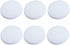 Door Knob Wall Shield, 6PCS White Round Soft Rubber Wall Protector Self Adhesive Bumper (1.57 Inch)