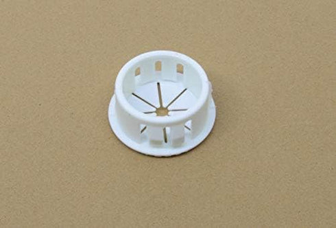 Pkg of 6 White Nylon Expandable Grommet Plug - Inside Diam 1/2", Fits Hole Size 3/4", Panel Thickness 1/32"-1/8"