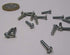 K-mac 18-8 M2.5 .45 mm 10 mm 200 Zinc Plated Stainless Steel Cheese Head Slotted Machine Screws, FT, x Thread Size x