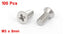 Uxcell M3 x 8mm Phillips Flat Head Countersunk Bolts Machine Screws (Pack of 100) a15101300ux0191
