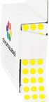 ChromaLabel 1/4 Inch Circle Sticker Labels, 1000 Yellow Dot Stickers with Handy Dispenser