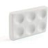 1PC White Porcelain Spot Plate 6 Wells Laboratory Spotting Reaction Plate Best for Laboratory Chemical Experiment Testing