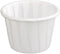 Genpak 250 Piece Pleated Paper Portion Cup, 1 oz, 1" H, White