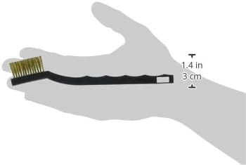 Winco 7-Inch, Mini-Scratch Utility Brush, Brass