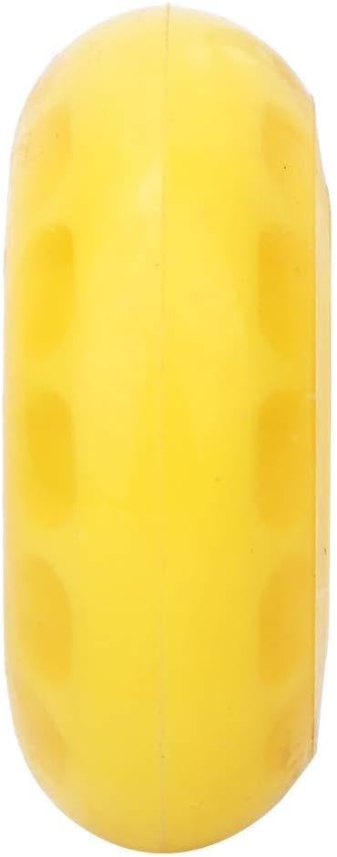 Keenso Yellow Transparent PU Wheel with 608ZZ Bearing for Luggage Cart Skates