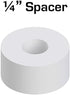 Nylon Spacer 1/4inches Thick, 1/2inches OD 0.194inches ID, 50 Pack for VEX Robotics