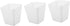Baluue 3pcs Make up Pencil Holder Rolling Cart Hanging Storage Cup for